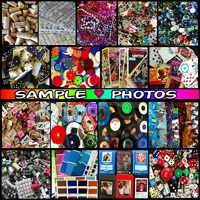 BULK ART SUPPLIES 10 LB RANDOM Collage Artist Teacher Odd Mixed Lot Craft Supply • $38