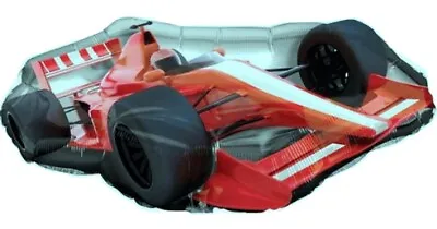 Large Red Racing Race Sports Car Foil Helium Balloon Boys Birthday Party  #22920 • £13.99