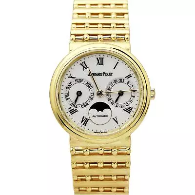 Audemars Piguet Classic Day-Date Moonphase 25589BA BAMBOO 18K Gold 33mm Watch • $9493.49