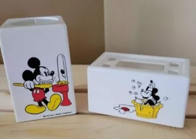  Mickey Mouse Toothbrush Holder And Disposable Cup Holder • $18