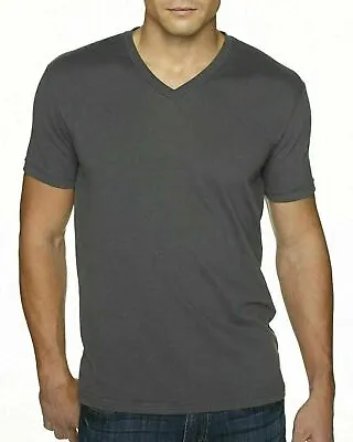 $10.99 • Buy Next Level Men's Premium Sueded V-Neck T-shirt  Solid Vee Neck Tee XS-2XL 6440