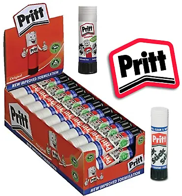 £39.95 • Buy Pritt Glue Stick 11g (Small), 22g (Medium), 43g (Large), Non Toxic Sticks 