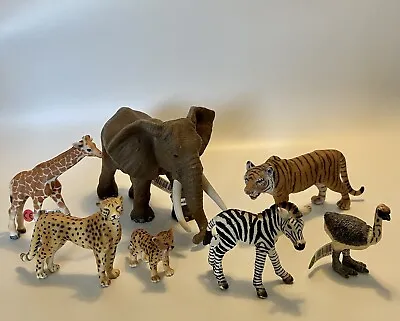 Schleich Safari/ Zoo/ Wildlife Animal Figures Bundle • £40