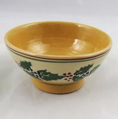 Nicholas Mosse Pottery Holly & Ivy Cereal Soup Bowl 6  X 3-1/4  Made In Ireland • $44.95