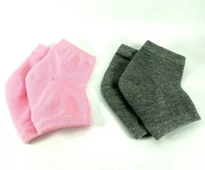 Heel Gel Socks Compression Open Toe Recovery Dry Hard Cracked Skin Moisture 2pk • $3.74