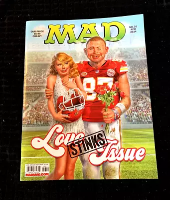 Mad Magazine #36 Taylor Swift Superbowl Cover Travis Kelce April 2024 • $10