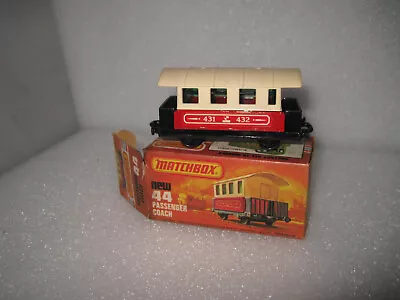 Early Matchbox Superfast 1/75 Series 44 Passenger Train Coach Carriage Issue Box • $49.99