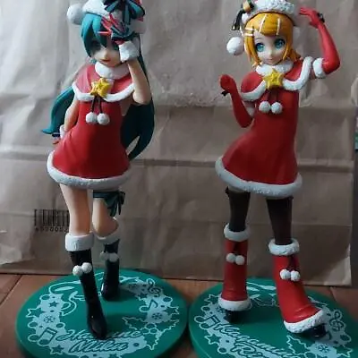 Hatsune Miku Kagamine Rin Christmas Figure 2 Set Project Diva Arcade Vocaloid • $59.89