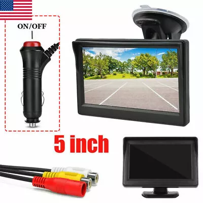 5'' TFT-LCD Screen Monitor Car Rear View Reversing For Reverse Camera Waterproof • $29.99