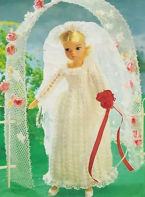 £2.69 • Buy 1187 Sindy Doll Wedding Dress 4PLY Vintage Knitting Pattern Reprint