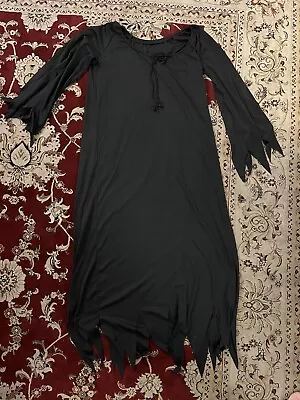 Vintage Adult Black Witch Halloween Costume / Retro / Scary / Measures: 53  Long • $14.99