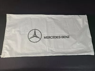 Mercedes Benz Early 80’s Fabric Drawstring Bag Gray 34  X 17  Multipurpose Vtg • $20