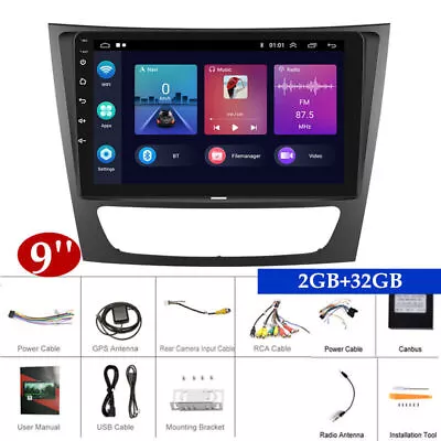 9in Android11.0 Car Carplay Stereo Radio Gps Fit For Mercedes-Benz W211 Cls W219 • $164.16