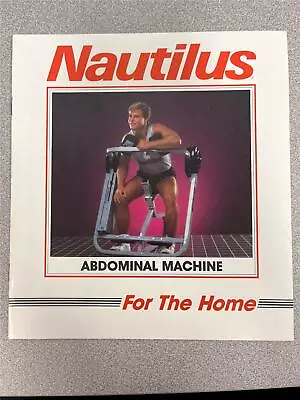 Nautilus ABDOMINAL MACHINE Instruction Manual Bodybuilding Muscle Booklet • $15