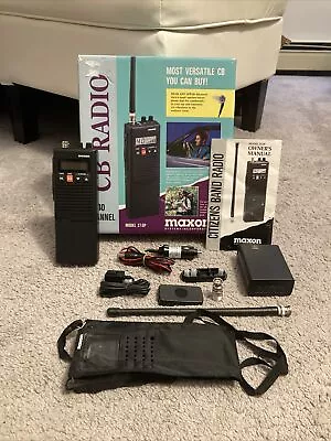 Maxon Citizens Band Portable Handheld Radio CB Model 27-SP Bundle W/Accessories • $84.99