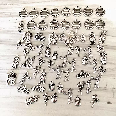 65 Zinc Alloy Volleyball Charms Lot #1 • $14