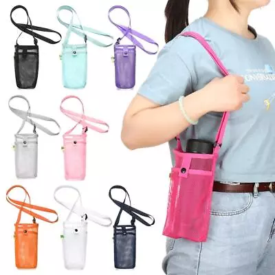 $6.02 • Buy Outdoor Water Bottle Carrier Shoulder Strap Pouch Insulated Cover Bag Holder