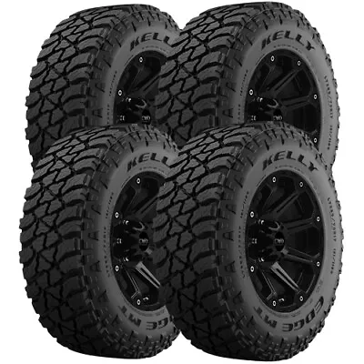 (QTY 4) LT285/75R16 Kelly Edge MT 126P Load Range E Black Wall Tires • $924.96