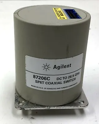 $185.95 • Buy AGILENT 87206C MULTIPORT COAXIAL SWITCH DC TO 32.1 GHz SP6T