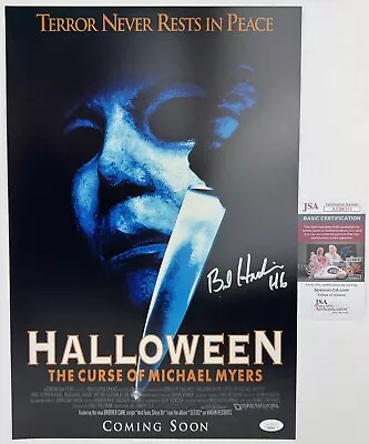 BRAD HARDIN Signed 12x18 Poster HALLOWEEN 6 The Curse Of Michael Myers Shape JSA • $79.99