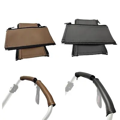 2X Stroller Accessories For Bugaboo Bee Armrest Handle Covers Pu Leather • £7.27