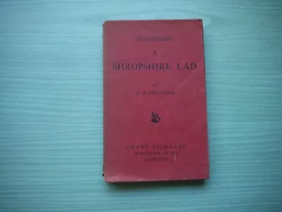 A SHROPSHIRE LAD By A.E. HOUSMAN P/BACK D/W 1903 EDITION • £1.50