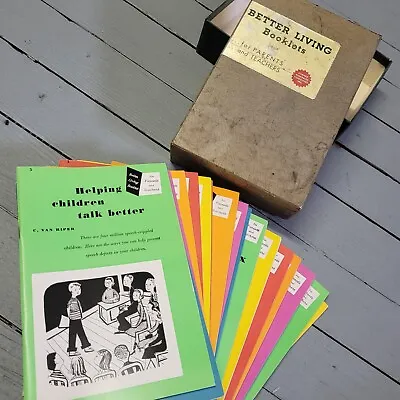 Better Living Booklets Box Set 18 Books 1951 Vintage Teacher Parents Literature  • $40