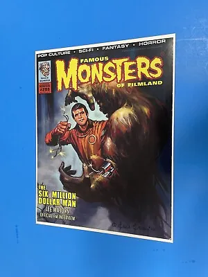 The Six Million Dollar Man Vs Bionic Bigfoot Famous Monsters Pin Up Poster New. • $21.99