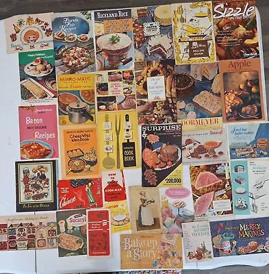 Vintage/Antique Lot Of 33 Recipe/cook Booklets Handwritten And More Rare B2 • $24.99