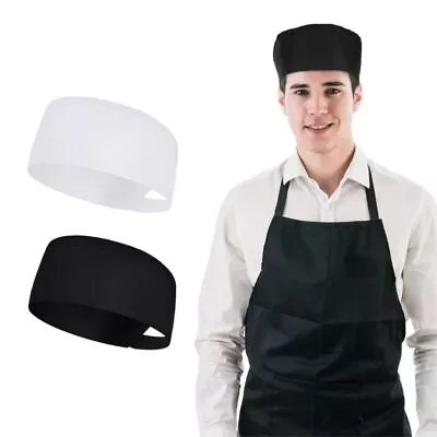 Japanese-Style Chef Flat Top Caps WIth Mesh Top Chef Hat  Both Sexes Chef • £3.17