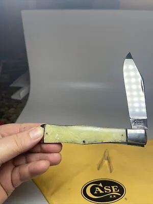 Vintage Case Tested Knife 1920-1940 Cracked Ice Handle Pocket Knife Coke Bottle • $795