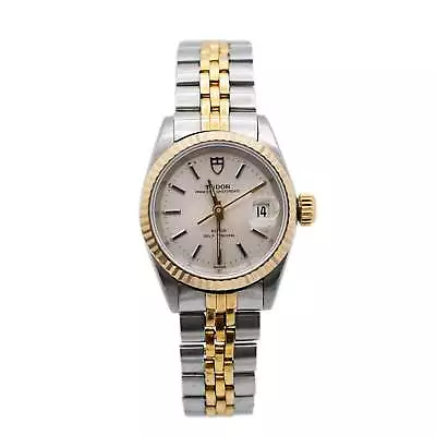 Vintage 1989 Tudor Prince Oysterdate 25MM #92413N Two Tone Stainless Steel Watch • $1105