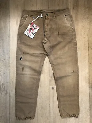 £85 • Buy PRPS Tan Chino Trousers, 36