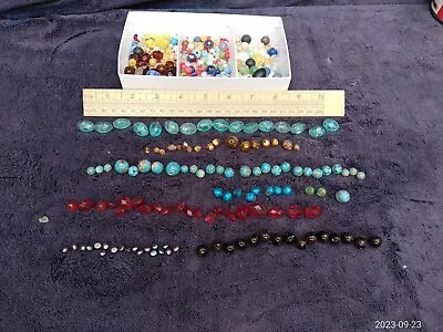 Lot Of Murano & Other Glass Beads Wedding Cake Etc For Jewellery Making • £18