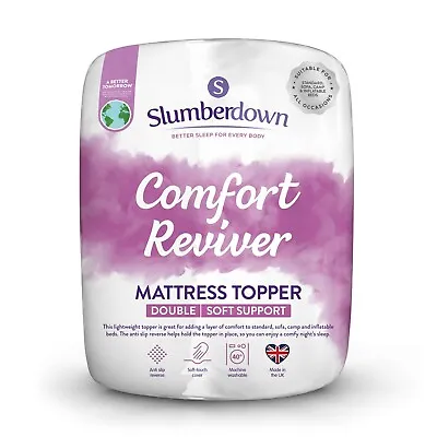 Slumberdown Anti Slip Comfort Reviver Mattress Topper - Double • £25