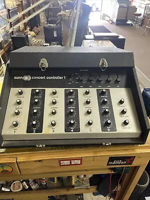 Vintage 1970’s Sunn Concert Controller 1 Powered Mixer PA 6 Channel Tested • $365