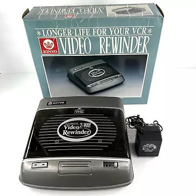 Kinyo Video Rewinder PR-81A With Rewind And Fast Forward VHS VCR Tape TESTED • $39.95