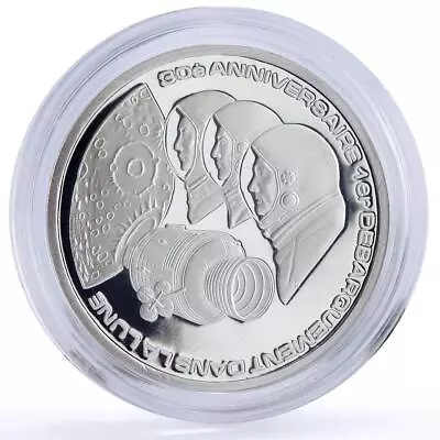 Togo 500 Francs Apollo XI Moon Landing Astronauts Space Proof Silver Coin 1999 • $129.47