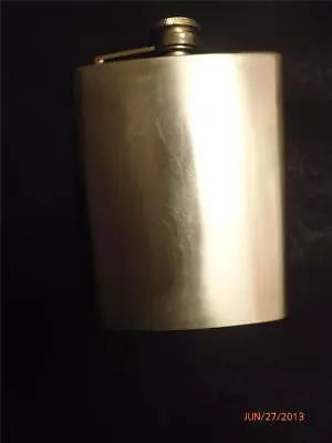 RETRO STAINLESS STEEL HIP FLASK 7oz.UNBRANDED • $24