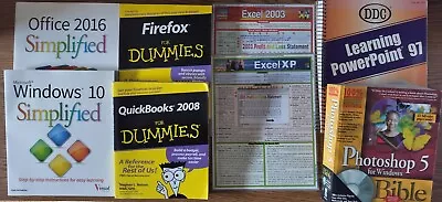 Office Windows Firefox Excel Powerpoint Quickbooks Lot Of 8 Computer Skills Book • $20