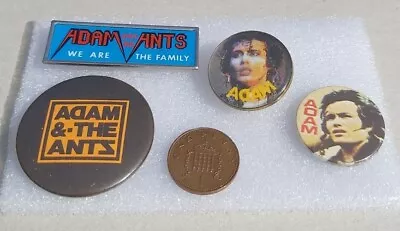 Adam And The Ants Vintage Badges X 4 • £6.50