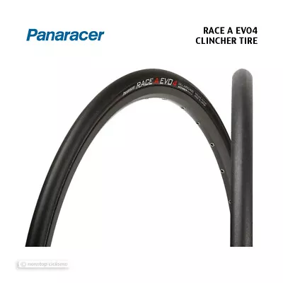 Panaracer RACE A EVO4 Folding Clincher Tire : BLACK/black 700x28 Mm • $72.82