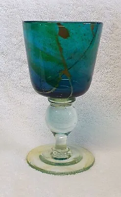 🔶️retro Vintage Signed Eric Dodson Michael Harris Mdina Glass Goblet 1975 #2 • $105.95