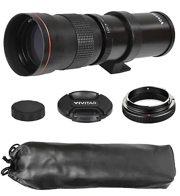 Vivitar 420-800mm F/8.3 Manual Focus Telephoto Zoom Lens & T-Mount For Nikon F • $109.99