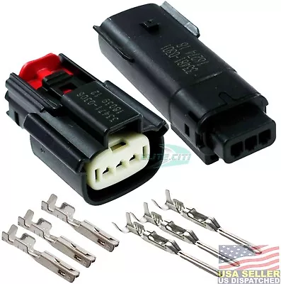 Molex 3 Pin Wire Connector Harley BLACK Waterproof Sealed Kit MX150™ W/CPA • $12.99