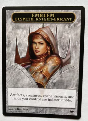 Emblem Elspeth Knight Errant MTG  Modern Masters Magic The Gathering  16/16 • $10.99