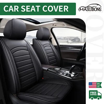 For Mercedes-Benz Car Seat Cover 2-Seat Front Full Set PU Leather Cushion • $89.50