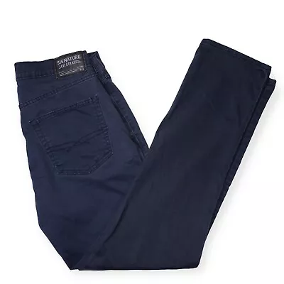 Levi Strauss S67  Levi’s Signature Mens Athletic Flex Fit Blue Pants Jeans 32x34 • $17.99