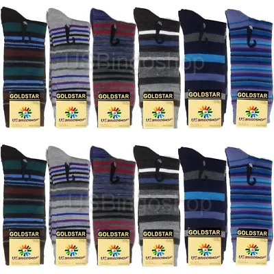 12 Pairs New Cotton Men Argyle Diamond Style Dress Socks Size 10-13 Multi Color • $18.85