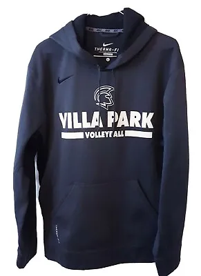 Nike Therma Fit Mens Grey Hoodie Size L Villa Park Volleyball Large C15 • $13